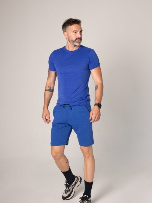 Plavi Letnji Set majica i šorc od 100 % pamuka