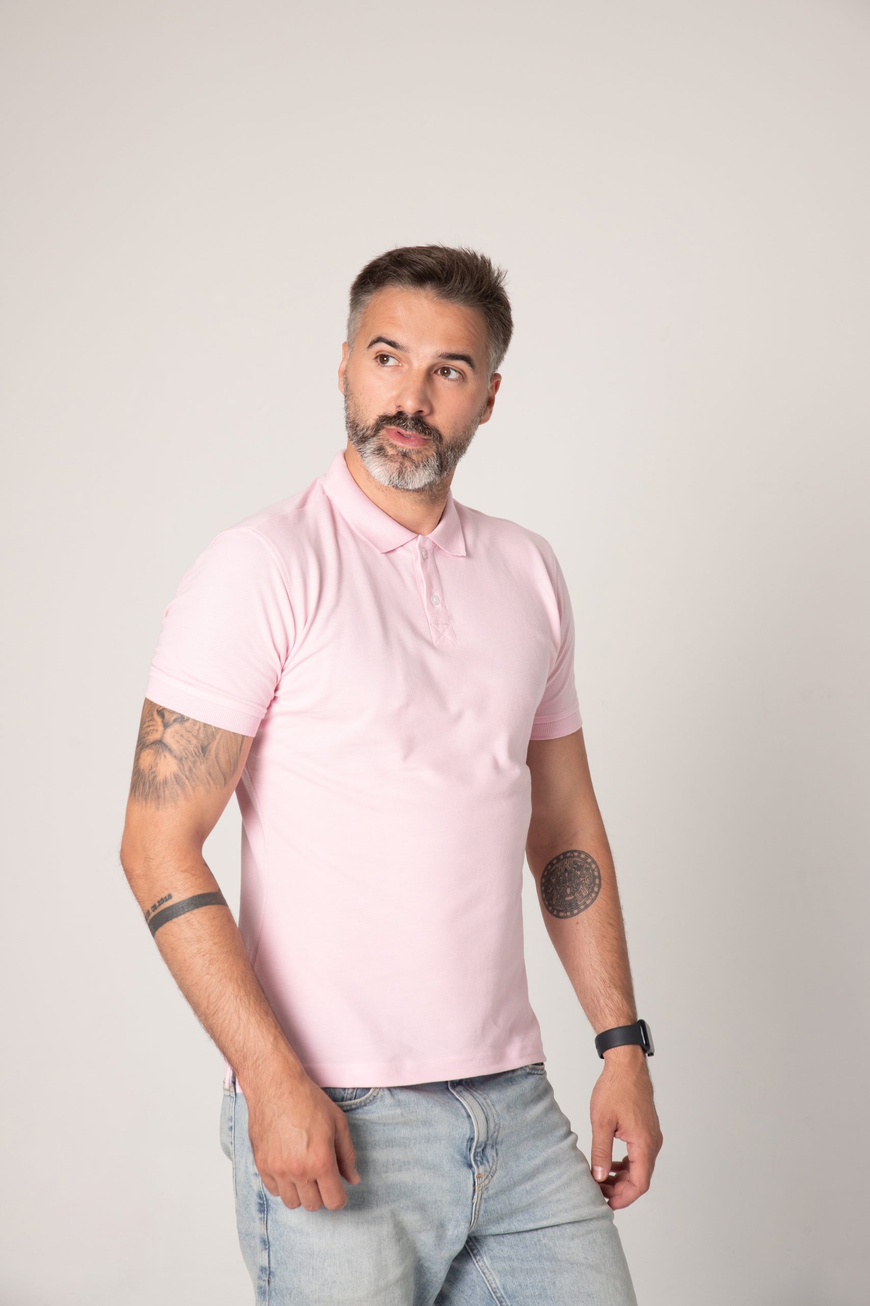 roza polo muška majca