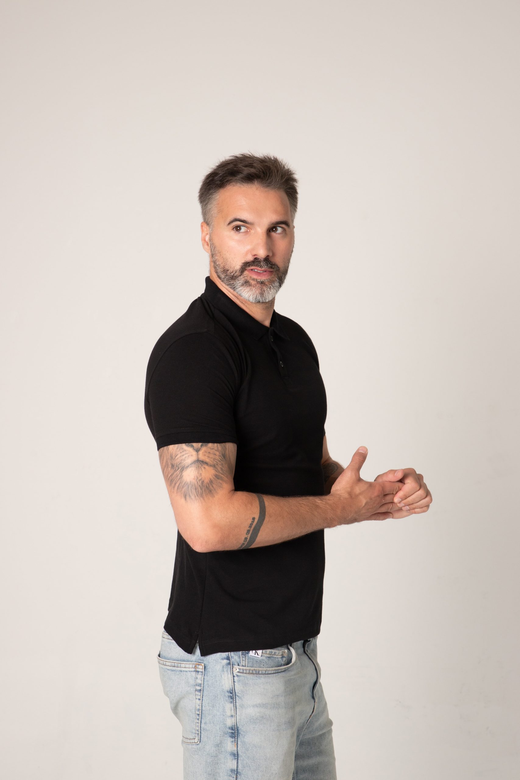 Crna polo muška majca