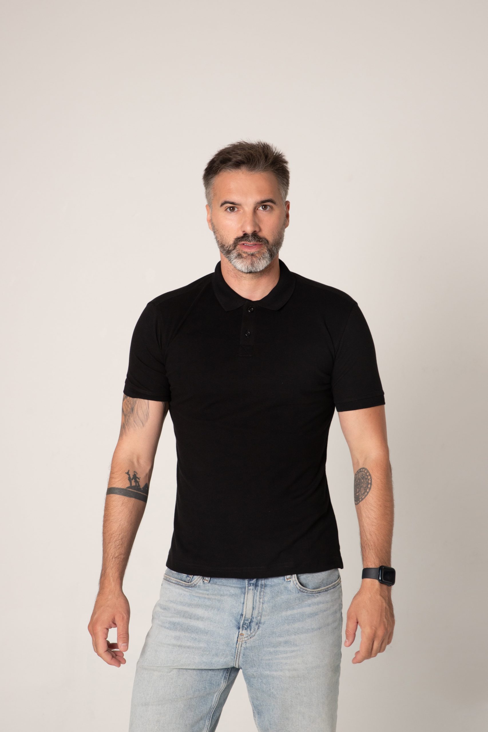 Crna polo muška majca