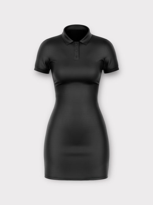 Crna polo Haljina