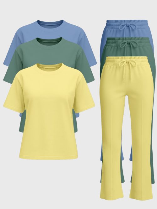 Majica oversized i trenerka zvonarice u paketu