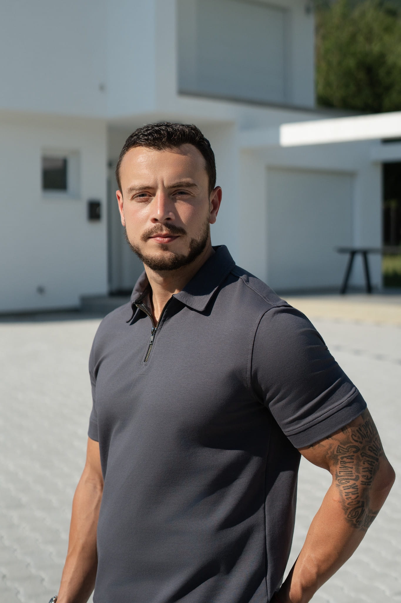 Fermini Polo Zip Antracit - Slika 2